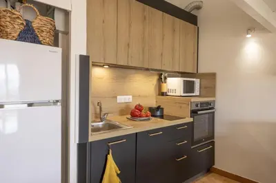 Cuisine ou kitchenette dans l'établissement Casa Sémaphore