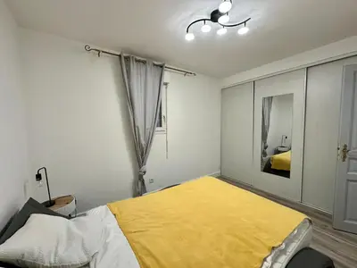 Un ou plusieurs lits dans un hébergement de l'établissement Appartement T3 Cala Di Mare L'ILE ROUSSE