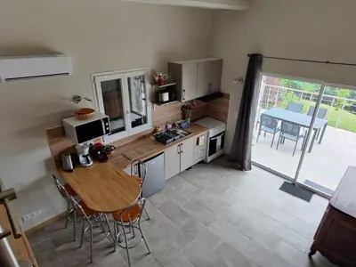Cuisine ou kitchenette dans l'établissement A Casetta