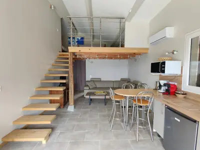 Cuisine ou kitchenette dans l'établissement A Casetta