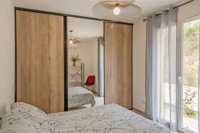 Un ou plusieurs lits dans un hébergement de l'établissement Casa U Castagnettu 2