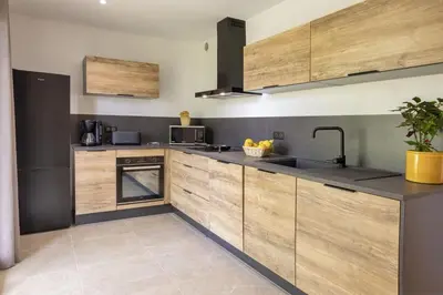 Cuisine ou kitchenette dans l'établissement Casa U Castagnettu 2