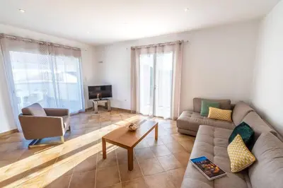 Coin salon dans l'établissement Duplex vue mer - Ile Rousse