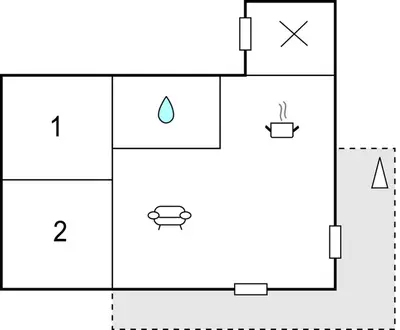 Plan de l'établissement 2 Bedroom Stunning Home In San-Giuliano