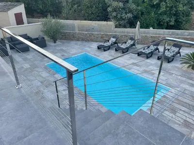 Piscine de l'établissement Belle Maison avec piscine Furiani ou située à proximité