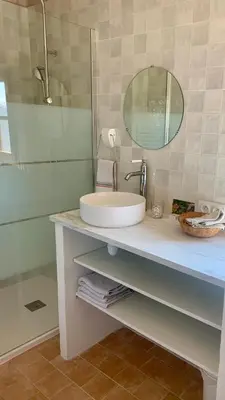 Salle de bains dans l'établissement Casa1850