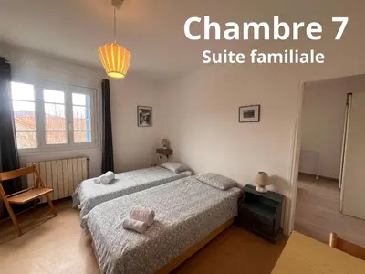 Un ou plusieurs lits dans un hébergement de l'établissement U pozzu hôtel