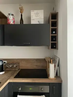 Cuisine ou kitchenette dans l'établissement Appartement T2 avec jardin