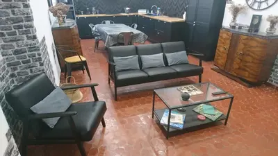 Coin salon dans l'établissement Appart centre ville, tout confort de 2 à 7 pers.