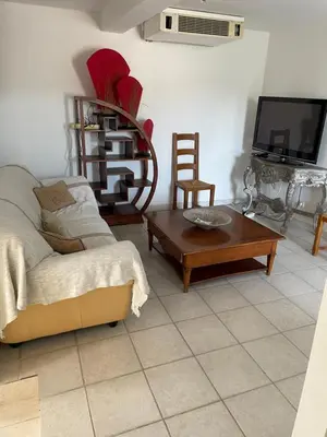 Coin salon dans l'établissement Rdc de villa
