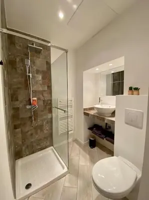 Salle de bains dans l'établissement Bastia Duplex quartier citadelle