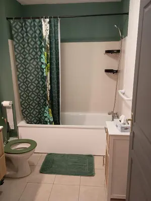 Salle de bains dans l'établissement Les villas de Melody