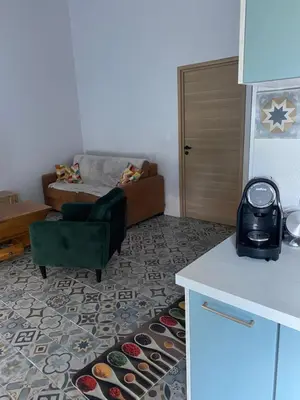 Coin salon dans l'établissement Villa