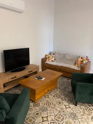 Coin salon dans l'établissement Villa