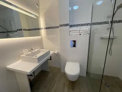 Salle de bains dans l'établissement Residence Des Îles