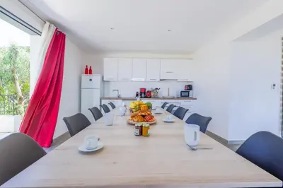 Cuisine ou kitchenette dans l'établissement Casa Umbria - Villa climatisée avec piscine
