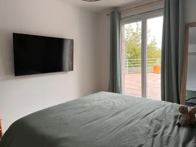 Télévision ou salle de divertissement dans l'établissement La Villa di Paraso