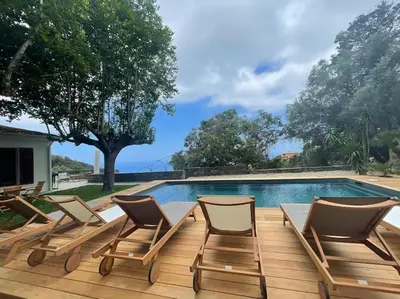 Piscine de l'établissement Villa prestige avec piscine - dans les hauteurs de Bastia ou située à proximité