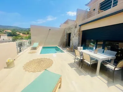 Piscine de l'établissement Villa Casa Damicella Bord de Mer avec Piscine ou située à proximité