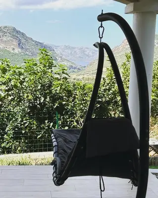 Vue générale sur la montagne ou vue sur la montagne depuis l'appartement
