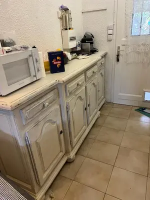 Cuisine ou kitchenette dans l'établissement Pavillon chez Michel corse