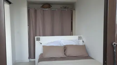 Un ou plusieurs lits dans un hébergement de l'établissement Maison bord de mer Marine de San't Ambroggio
