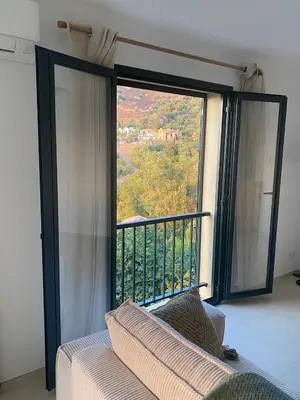 Balcon ou terrasse dans l'établissement Grande maison à Belgodère Balagne