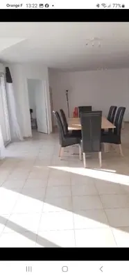 Coin salon dans l'établissement Appartement Corse