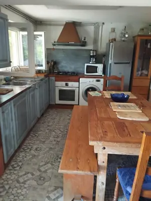 Cuisine ou kitchenette dans l'établissement Chambre d'hôte Partine Cap Corse