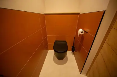 Salle de bains dans l'établissement Villa vue mer Cap Corse