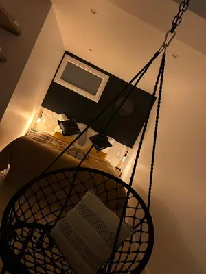 Télévision ou salle de divertissement dans l'établissement I pozzi jacuzzi furiani love room haute corse