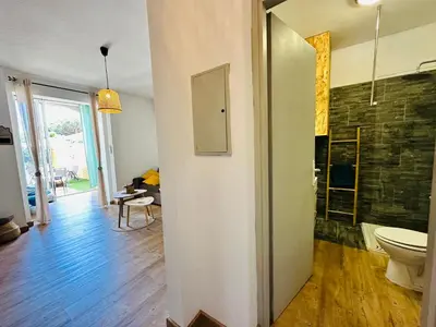 Salle de bains dans l'établissement Casa Tania