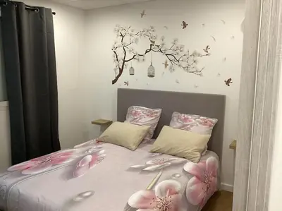 Un ou plusieurs lits dans un hébergement de l'établissement Appartement Bavella