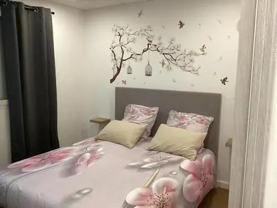 Un ou plusieurs lits dans un hébergement de l'établissement Appartement Bavella