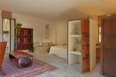 Coin salon dans l'établissement Villa Canapaggio