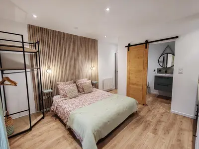 Un ou plusieurs lits dans un hébergement de l'établissement Gîte casa di l'Apa