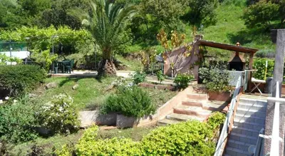 Jardin de l'établissement Villa spacieuse à Saint-Florent avec piscine
