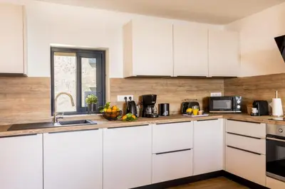 Cuisine ou kitchenette dans l'établissement Villa Marine de Meria