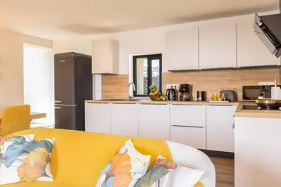 Cuisine ou kitchenette dans l'établissement Villa Marine de Meria