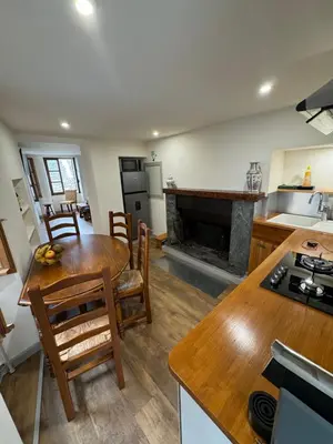 Cuisine ou kitchenette dans l'établissement Maison entre mer et montagne à Canari