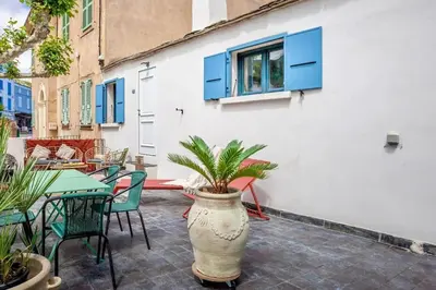 Balcon ou terrasse dans l'établissement Appartement Bord de plage Vue mer