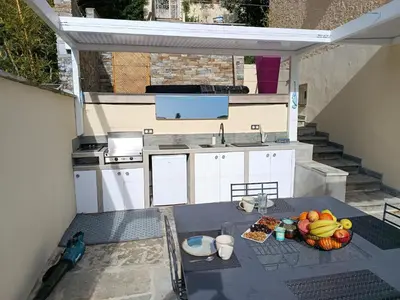 Cuisine ou kitchenette dans l'établissement Bella Vista