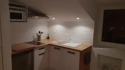 Cuisine ou kitchenette dans l'établissement Citadelle - BASTIA