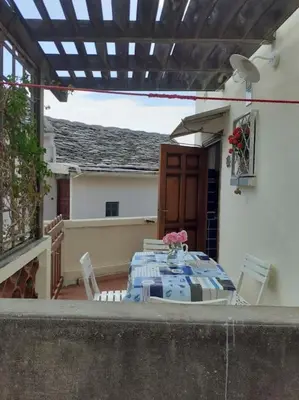 Coin salon dans l'établissement La maison du pêcheur à Porticciolo Cap-Corse