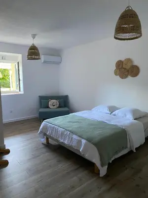 Un ou plusieurs lits dans un hébergement de l'établissement U Fiume - Appartement 5 personnes