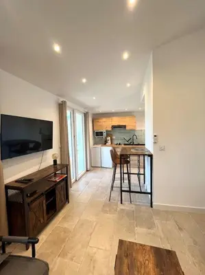 Plan de l'établissement Superbe studio neuf vue mer
