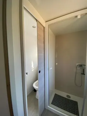 Salle de bains dans l'établissement Notre paradis