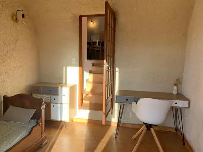 Coin salon dans l'établissement Maison indépendante Haute-Corse mer et montagne
