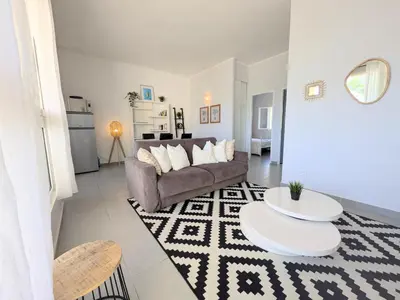 Cuisine ou kitchenette dans l'établissement La Perla di Santa Maria - Vue mer, plage à 100 m