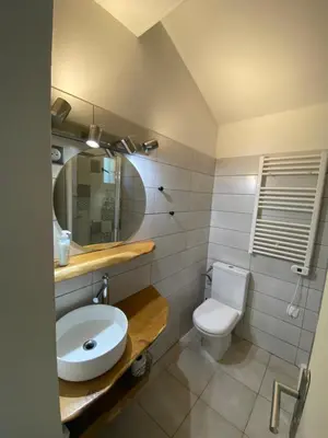Salle de bains dans l'établissement Mini villa avec jardin